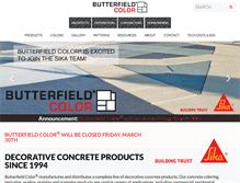 Tablet Screenshot of butterfieldcolor.com